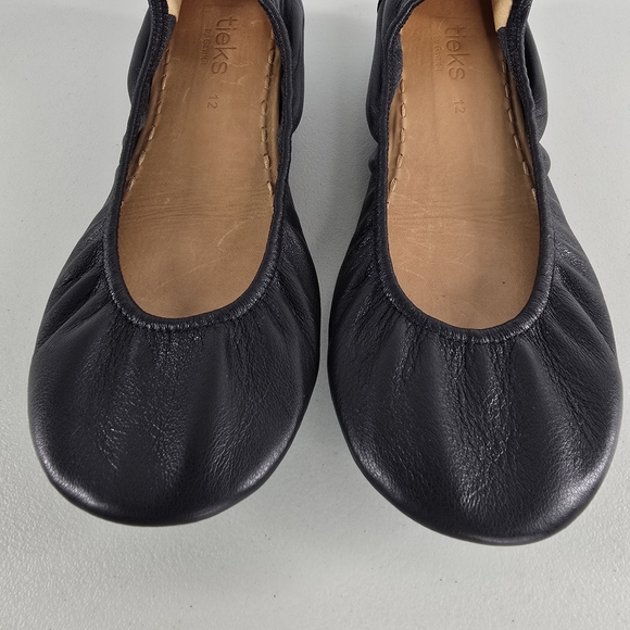 Tieks by Gavrieli Black Leather Ballet Flats Size 12 - Picture 4 of 7